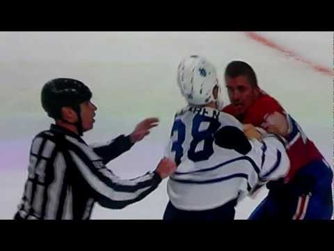 Colton Orr One Punch KO on Rene Bourque