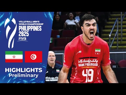 🇮🇷 IRAN vs 🇹🇳 TUNISIA | Historic First Win | Men’s Volleyball World Championship 2025 🏐🔥 [4K]