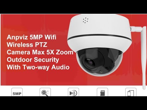 Поворотная IP камера видеонаблюдения 5МП Anpviz PTZ IP CCTV Camera