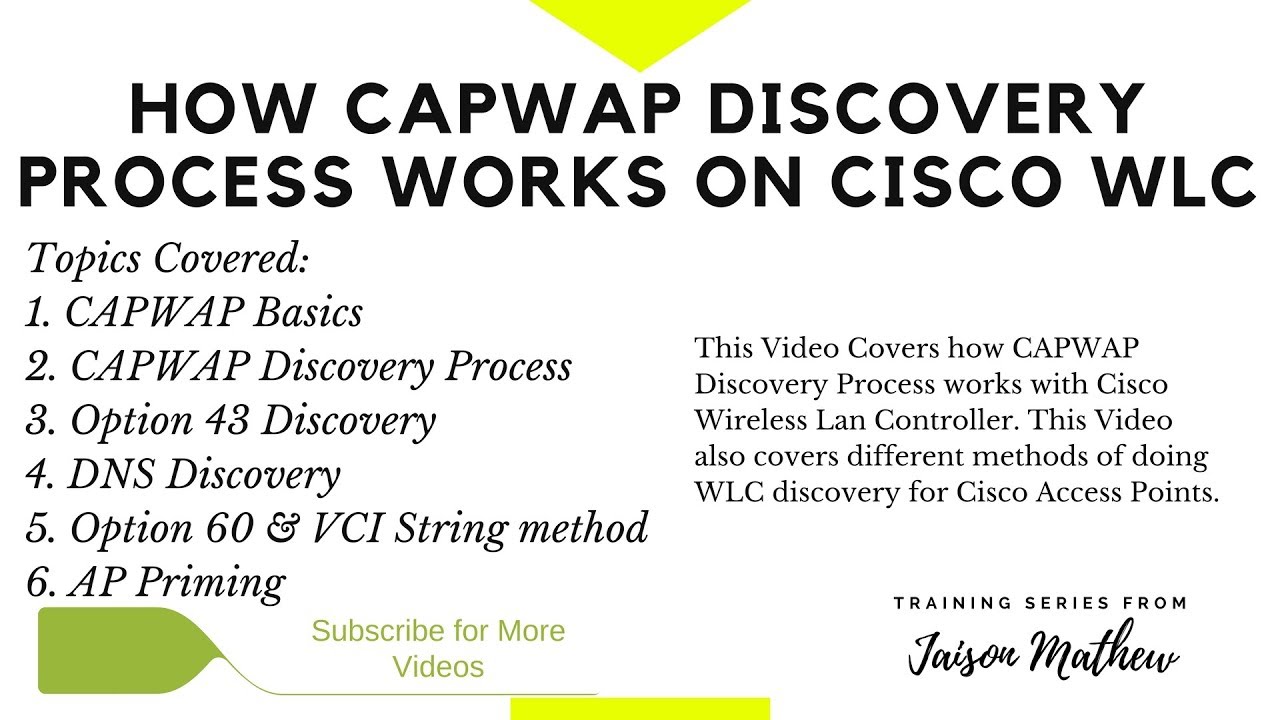 How CAPWAP Discovery Process Works on Cisco WLC