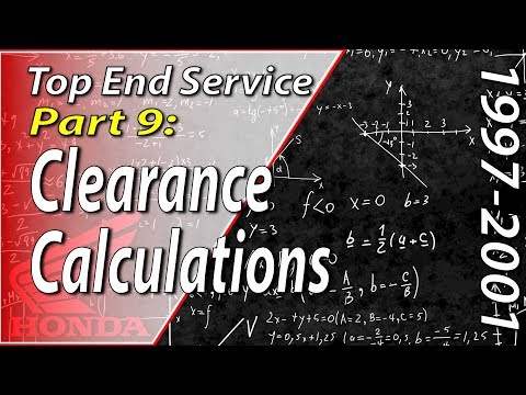 97-01 Honda CR250 - Engine Top End - Part 9: Clearance Calculations #honda #cr250 #fixyourdirtbike