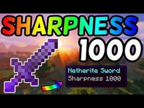 Come fare una spada con sharpness 1000!!!!