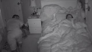 Dad Sneaks off From Sleeping Daughter