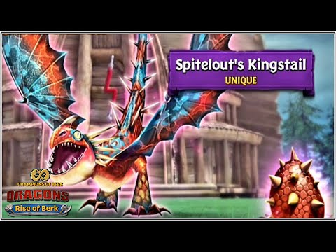 NEW UNIQUE DRAGON SPITELOUT'S KINGSTAIL | DRAGONS: RISE OF BERK