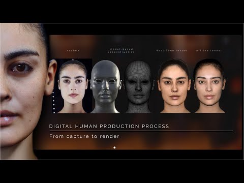 Free 3D scan and 3D head model of Louise - a Digital Human by Eisko