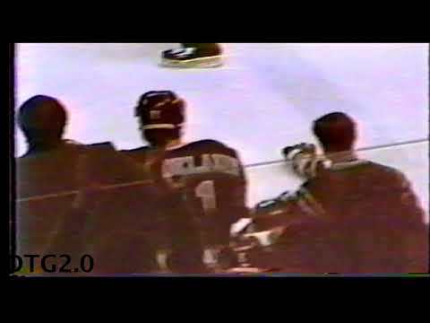 Maine Mariners v NHaven AHL fight highlights 2/9/91
