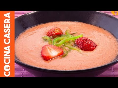 Gazpacho de fresas