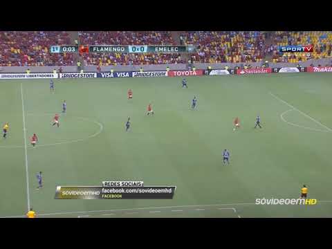 Flamengo 3 x 1 Emelec | Libertadores 26/02/2014 | Melhores momentos HD
