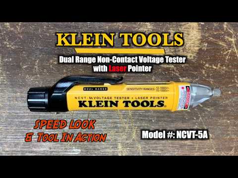 SAFETY! Klein Tools Non-Contact Voltage Tester with Laser Pointer Review - NCVT-5A