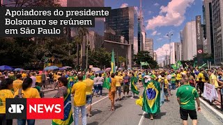 Avenida Paulista tem manifestação pró-Bolsonaro neste sábado