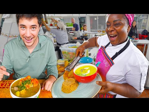COLOMBIAN STREET FOOD in Bogotรก "Mattress Breaker Soup" + Robbed in Colombia Story...