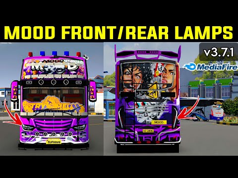 BUSSID NEW FRONT & REAR LAMPS v3.7.1/ BUSSID HEADLAMPS MOD/check video description