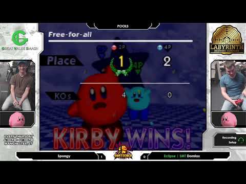 Smash 64: Spongy (Kirby) V SMT | Domlax (Kirby) - Shattered 131 Tournament SSB64