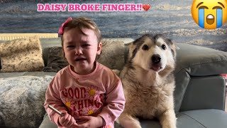 DAISY BROKEN HER FINGER!💔.