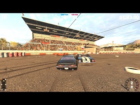 Wreckfest pre-alpha multiplayer - Stadium team deathmatch