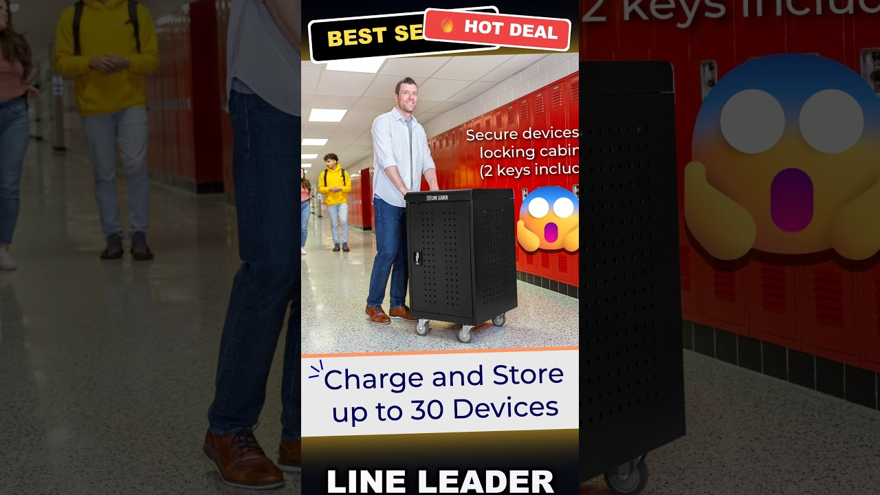 Line Leader 30-Device Charging Cart Review: UL-Certified Storage for Chromebooks & Laptops