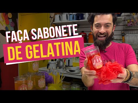 APRENDA A FAZER SABONETE GELATINA PARA BANHO | PETER PAIVA