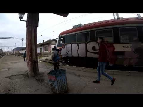 Coming into Sighișoara from Sibiu by train....