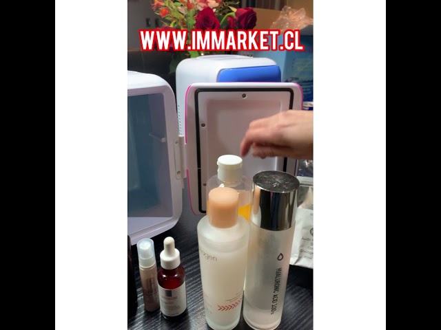 Vídeo relacionado con Olvy Frigorífico Cosmético 4 Litros, Mini Nevera Portátil con Espejo LED, Pequeña Nevera para Cuidado de la Piel, Enfriamiento y Calentamiento para Habitación, Rosa