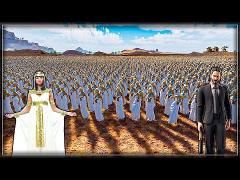 Jhon Wicks vs 700.000 Cleopatra Heroes - Ultra Epic Battle Simulator 2