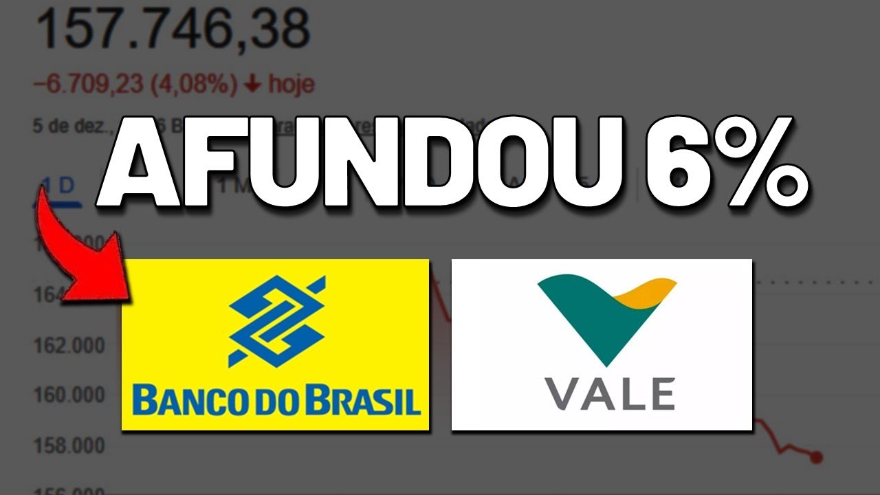 🚨PÂNICO NA BOLSA BRASILEIRA? BANCO do BRASIL DESABA 6%, BONIFICAÇÃO de 27% e ANÁLISE VALE3. BBAS3