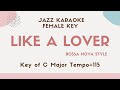 Like a lover (Sergio Mendes) The female key - Bossa Nova Jazz Sing along instrumental KARAOKE BGM -