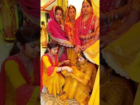 Chhattisgarhi Haldi Ceremony || Chhattisgarhi vivah status video || #cgshadi #cgsong