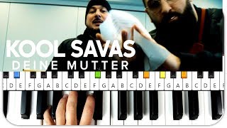 Kool Savas feat. Nessi - Deine Mutter Instrumental Beat Piano Tutorial MIDI