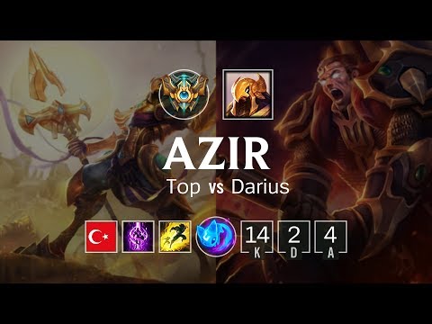 Azir Top vs Darius - TR Challenger Patch 8.20