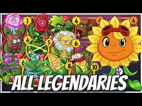 ALL Legendary Cards Challenge -Solar Flare Strategy Deck | Plants vs Zombies Heroes Gameplay (10/22)