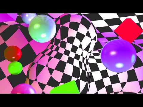 [4K] Trippy Room With Shapes - Looping Visual