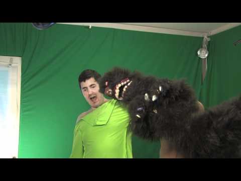 Behind The Scenes on Spellfury: A funny shot I'm working on with Mumsy the puppet