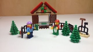 YouTube thumbnail: LEGO Exclusive Christmas Tree Stand 40082 Unboxing, Build and Review