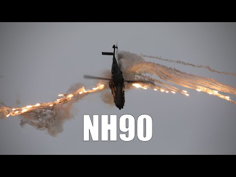 Large NH90 Helicopter Aerobatics Display - Finnish Army Flying Skills [Pori 2022]