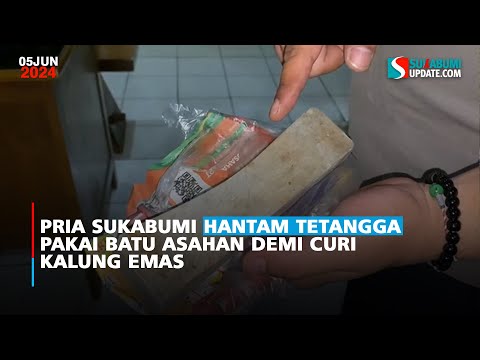 Pria Sukabumi Hantam Tetangga Pakai Batu Asahan demi Curi Kalung Emas