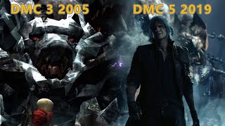 Devil May Cry 5 - Dante Meeting Cerberus in DMC3 and DMC5 (DMC3 2005 vs DMC5 2019)