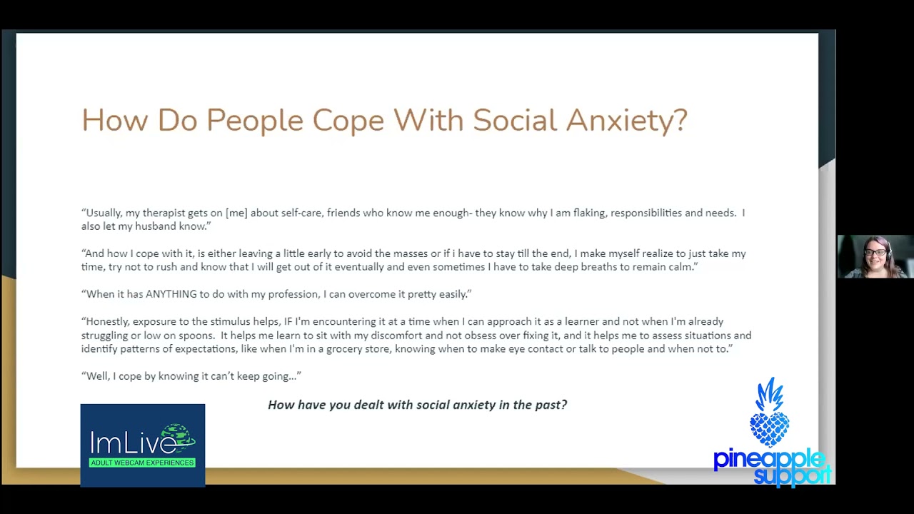 Overcoming Social Anxiety - Sponsored by ImLive