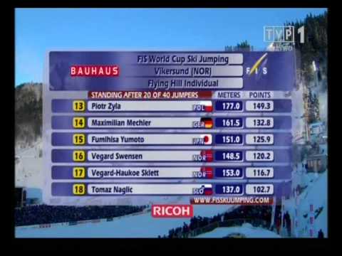 Puchar Świata w lotach narciarskich - Vikersund 12.02.2011 - Pierwsza seria