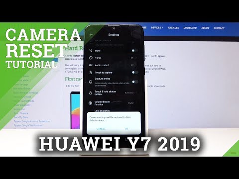 How to Reset Camera in Huawei Y7 2019 - Fix Camera Settings
