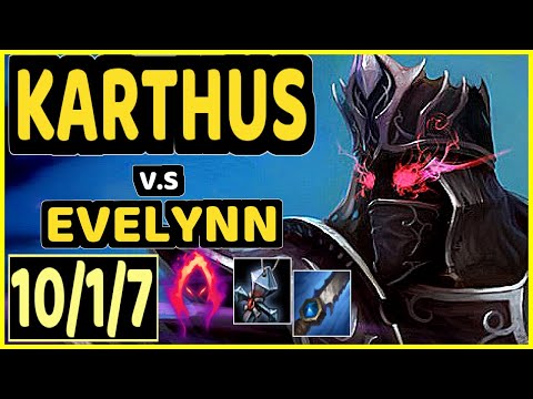 KIREI (KARTHUS) vs EVELYNN - 10/1/7 KDA JUNGLE CHALLENGER GAMEPLAY - EUW