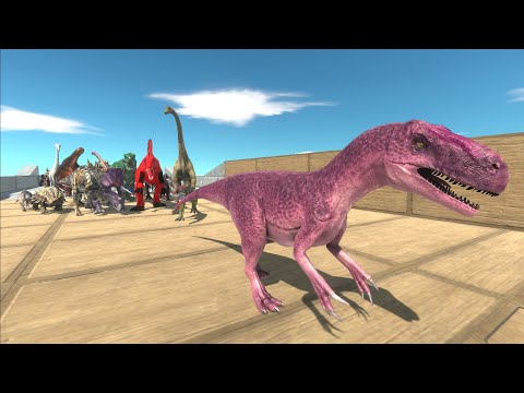 Race to eat TASTY ALLOSAURUS - Animal Revolt Battle Simulator