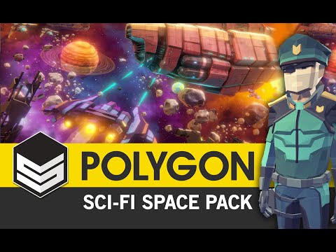 POLYGON Sci-Fi Space Pack - (Trailer)  3D Low Poly Art for Games by #SyntyStudios