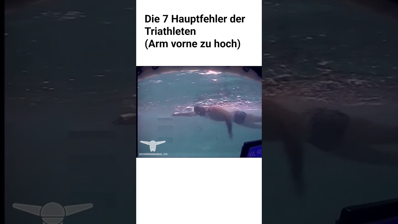 The 7 main mistakes in swimming - 4th arm too high in the water in front #swimteacher #swimchannelhorgen