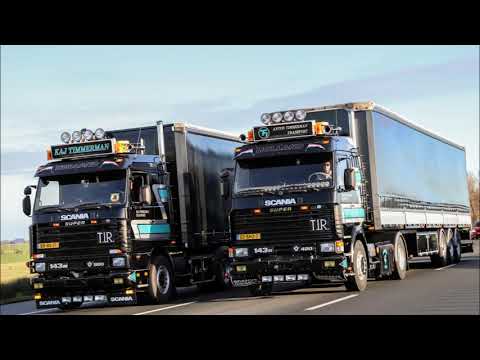 Anton Timmerman 2x Scania 143 V8 straight exhaust sounds