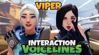Valorant - Viper Interaction Voice lines With Other Agents