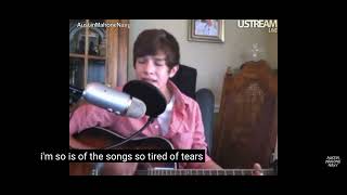 Austin Mahone - So Sick ( Live Stream YouTube Guitar Acoustic)