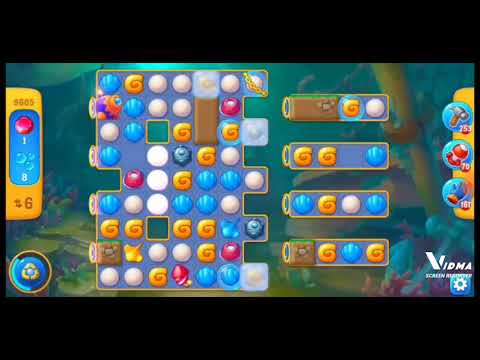 Fishdom. 9605 level no boosters and diamonds. 16 moves