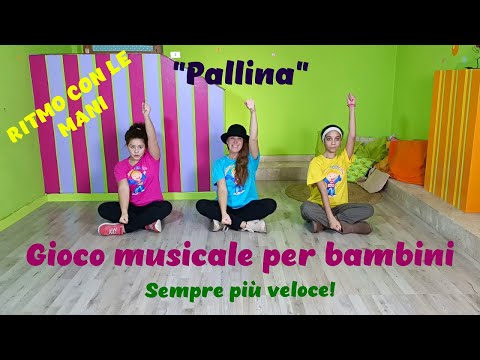 Gioco musicale per bambini dell'infanzia e della primaria-ritmo con le mani-"Pallina"