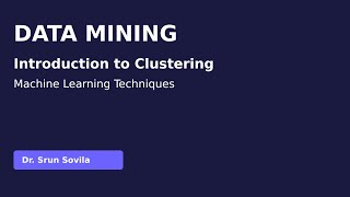 Introduction to Clustering