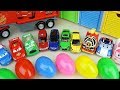 Mini Cars and Carbot toys with surprise eggs play